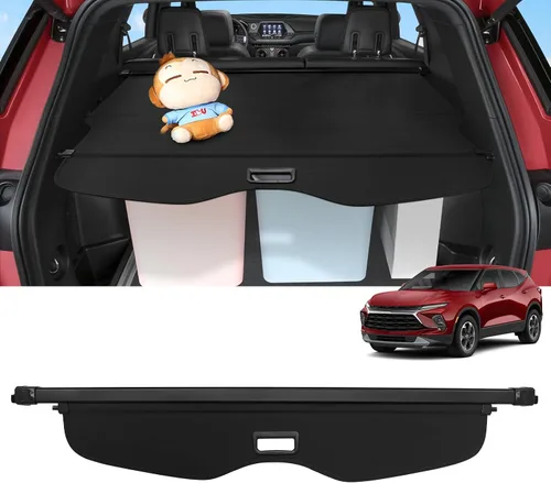 Vista 30 de Sze Cubierta de carga para Jeep Grand Cherokee 2022 2023 2024 2025 2026 (2 filas; WL) 4XE retráctil para maletero, cubierta de seguridad negra