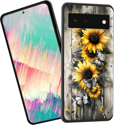 Vista 47 de Funda delgada para Google Pixel 4 XL, funda delgada de silicona de TPU suave a prueba de golpes para Google Pixel 4 XL, gato negro luna estrellada