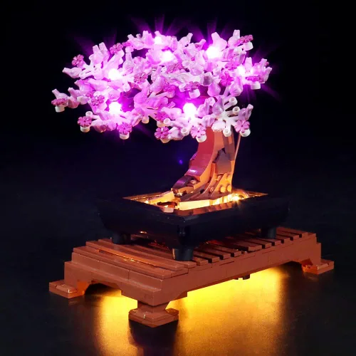 Vista 2 de VONADO Kit de luz LED compatible con LEGO Bonsai Tree 10281, juego de iluminación creativa, accesorios compatibles con LEGO 10281 Bonsai Tree