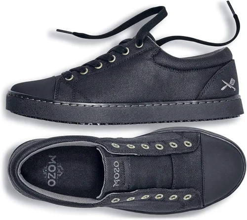 Vista 7 de MOZO Zapatillas de trabajo antideslizantes de lona para hombre
