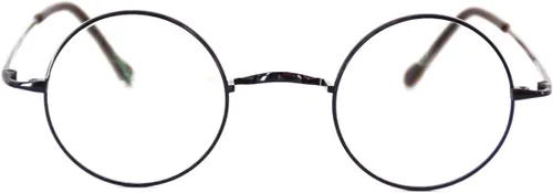 Vista 2 de Marco de gafas redondas retro de titanio puro sin almohadillas para la nariz