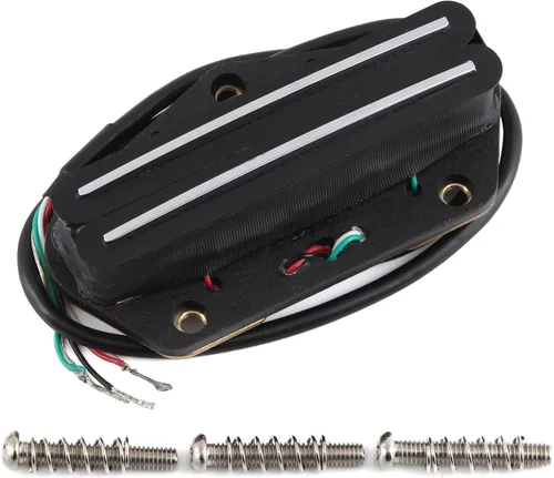 Vista 7 de FLEOR Pastilla Alnico 5 TL Hot Dual Rail Humbucker – Pastilla de puente de alta impedancia 6-7K