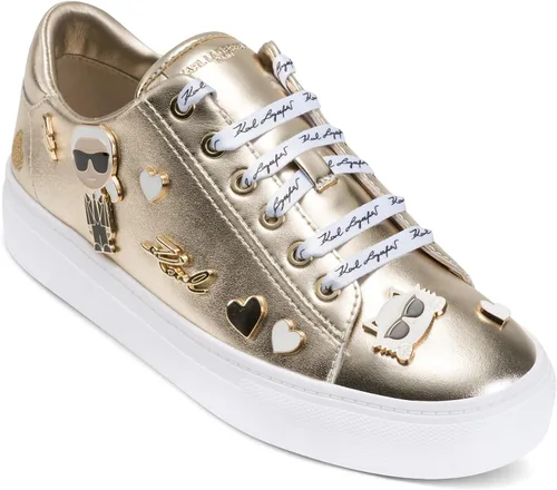 Vista 19 de Karl Lagerfeld Cate Pins - Tenis con cordones para mujer Negro