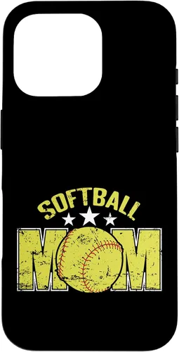 Vista 20 de Softball Mom Sports Parent Team Supporter Case for iPhone 16