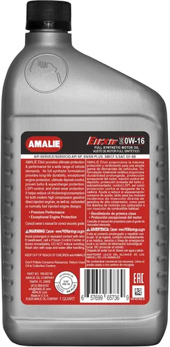 Vista 3 de Elixir 0W-16 Aceite de motor completamente sintético (160-65736-56) Botella de 1 cuarto de galón, paquete de 12 Hecho en EE. UU