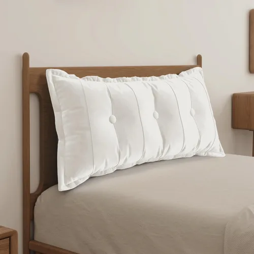 Vista 8 de WOWMAX Almohada rectangular para cabecero, almohada para respaldo de cama, almohada para sentarse en la cama, almohada de apoyo para la espalda
