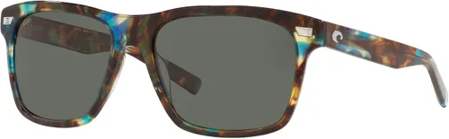 Vista 2 de Costa Del Mar Aransas - Gafas de sol redondas para hombre Gris