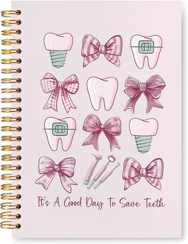 Vista 16 de Regalos para Dentistas, Cuaderno Diario, Regalos para Asistente de Higiene Dental y Oficina para Mujeres, Cuaderno de Espiral de Tapa Dura 14x21 Cm