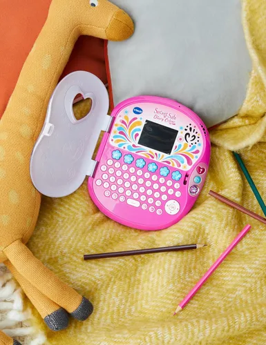 Vista 7 de VTech Pink Secret Safe - Diario secreto para niñas, juguete educativo con juegos, conexión MP3 y más, regalos para niñas de 5, 6, 7 años