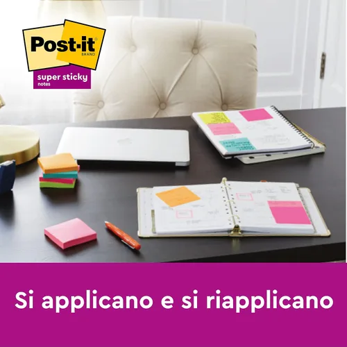 Vista 11 de Post-it Dispensador de notas Z, paquete de 2 almohadillas, 45 hojas por bloc, 2.992 in x 2.992 in, color turquesa, para una cómoda dispensación
