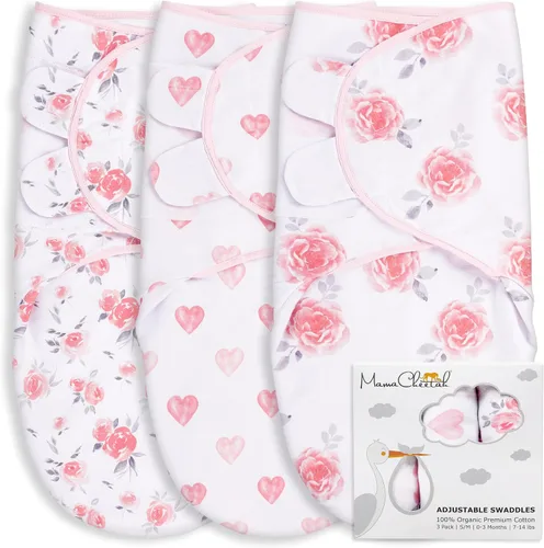 Vista 31 de Mama Cheetah Saco de envolver para bebés prematuros, saco de dormir orgánico para bebés prematuros, manta para envolver prematuros, envolturas