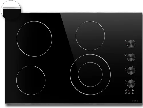 Vista 10 de Noxton 110v cocina eléctrica 2 quemadores, enchufe en estufa eléctrica 12 110 V / Control de perilla / Negro