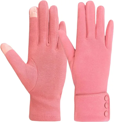Vista 44 de Tomily - Guantes de forro polar para mujer con pantalla táctil