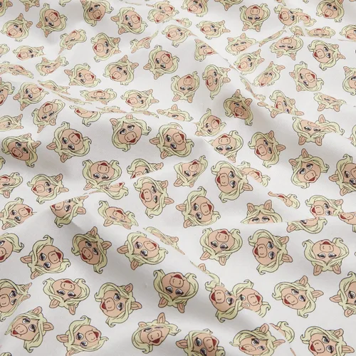 Vista 2 de Disney Muppets Miss Piggy Blanca, tela por yarda