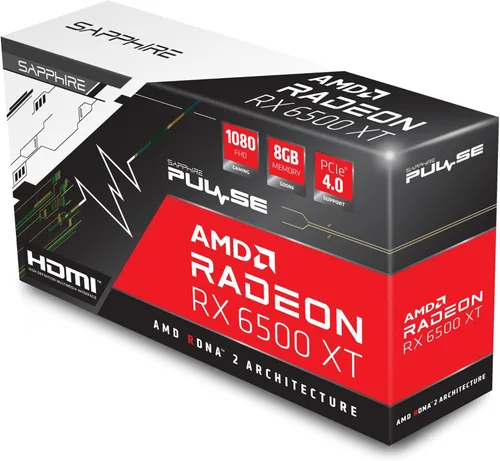 Vista 6 de Sapphire SAFIR DARBE AMD Radeon™ RX 6500 XT Gaming OC 8GB GDDR6 HDMI/DP LITE