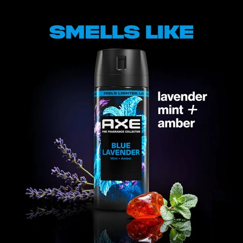 Vista 6 de AXE Spray corporal mixto, 4 unidades, manténgase fresco durante 72 horas, sin aluminio, 2.9 onzas