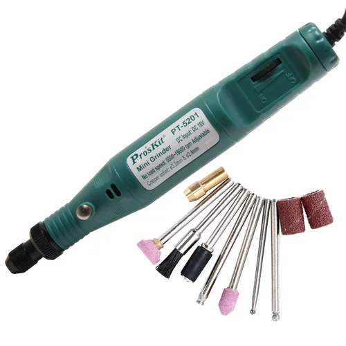 Vista 2 de Mini amoladora Pro'sKit PT-5201A