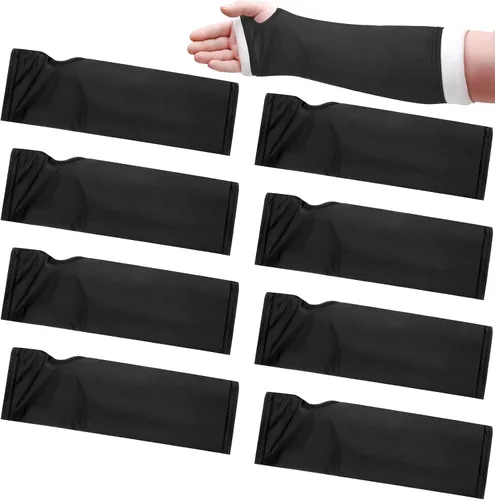 Vista 7 de Boao 8 piezas de protector de brazo fundido manga corta Sling Decoración de molde extraíble lavable muñeca codo cubierta de protección