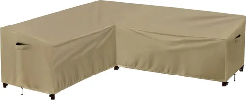 Vista 28 de PureFit Funda de sofá modular para exteriores en forma de L, impermeable, para muebles de patio, terraza, césped y jardín, 83 x 104 pulgadas