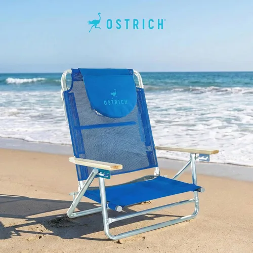 Vista 2 de Ostrich SBSC-1016B South Beach Silla de arena, azul