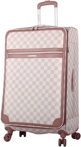 Vista 94 de Steve Madden Equipaje de diseñador, Chalet Gris Claro, Juego de maleta giratoria ligera expandible de 3 piezas - Juego de viaje