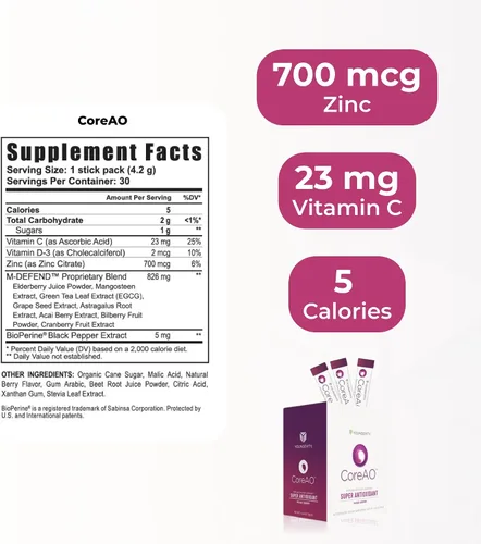 Vista 3 de Youngevity CoreAO Berry - Mezcla de bebida antioxidante de superalimentos