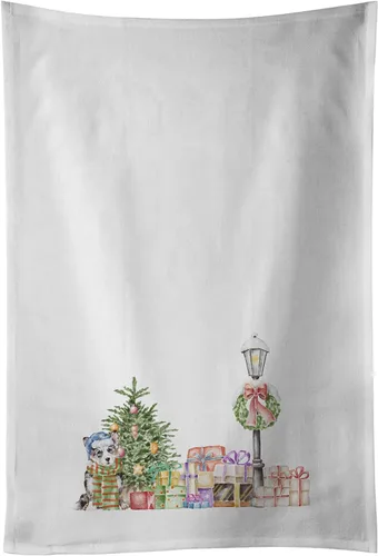 Vista 33 de Caroline's Treasures CK8100WTKT - Juego de 2 toallas de cocina con diseño de bulldog francés con diseño de país de las maravillas navideñas