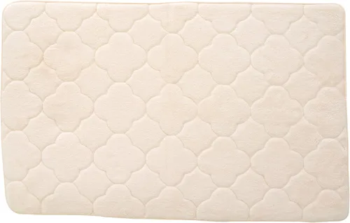 Vista 9 de Tapete de baño de espuma viscoelástica bordada con tecnología Water Shield, 17 x 24 pulgadas, angora