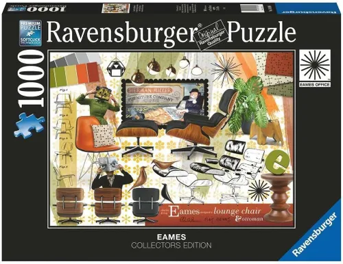 Vista 10 de Ravensburger Eames Design Classics - Rompecabezas de 1000 piezas para adultos, 12000399, herramientas hechas a mano, fabricado en Alemania, cada