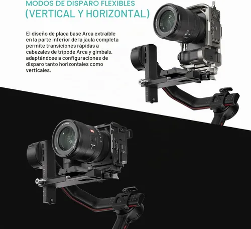 Vista 5 de Tilta Jaula completa para cámara a6700 Accesorios de montaje Diseño personalizado Listo para ARCA Compatible Abrazadera HDMI Negro