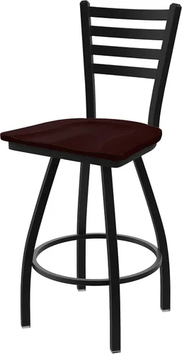 Vista 16 de XL 410 Jackie - Taburete giratorio de 25 pulgadas con acabado antiarrugas negro y asiento de vinilo negro
