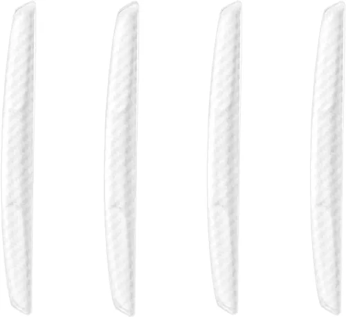 Vista 17 de 4 piezas protectores universales de borde de puerta de automóvil, protector de silicona para parachoques de carrocería de automóvil, moldura