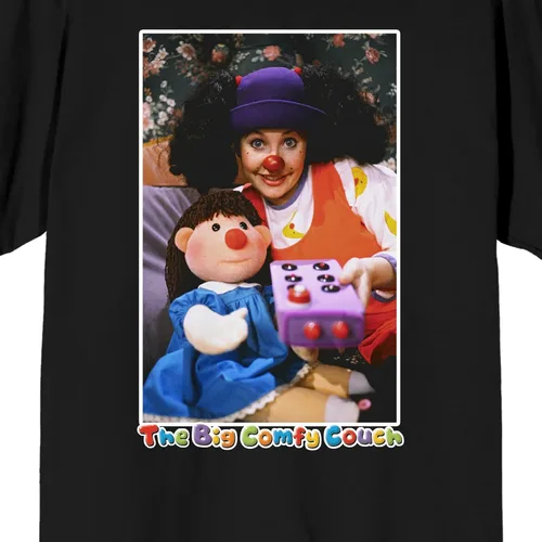 Vista 2 de The Big Comfy Couch Loonette & Molly - Camiseta negra para hombre