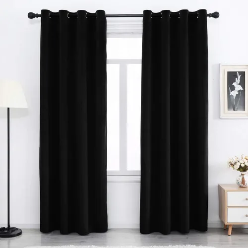 Vista 16 de SPXTEX Cortinas Opacas de Terciopelo Verde - 84 Pulgadas de Largo, Bloqueo de Luz, Parte Superior con Ojales, Aislamiento de Calor, Térmico