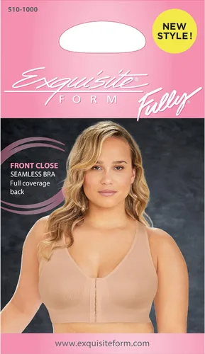 Vista 2 de Exquisite Form 5101000 Women's Fully Seamless Wireless Full Coverage Bra with Front Closure