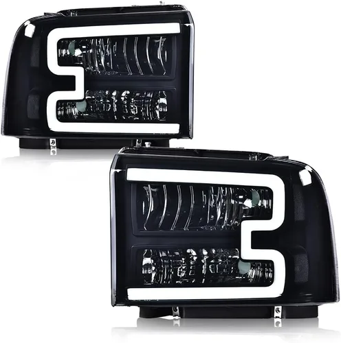 Vista 22 de GRAND ORANGE - Juego de faros delanteros, compatible con Ford F250 F350 F450 F550 1999-2004, para Ford Excursion 2000-2004, lado del conductor