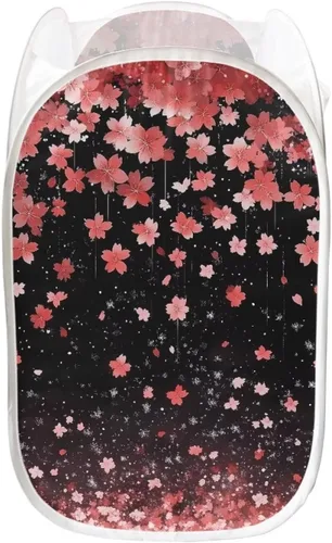 Vista 10 de AFPANQZ Cesta plegable de malla para ropa sucia, plegable, portátil, para guardar lugar para el hogar, fácil de plegar para viajes, 13.5 x 13.5 x 21