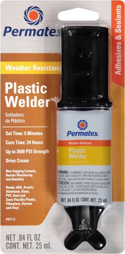 Vista 7 de Permatex 84115-12PK PermaPoxy soldadura de plástico de 5 minutos, 0.84 onzas, Negro
