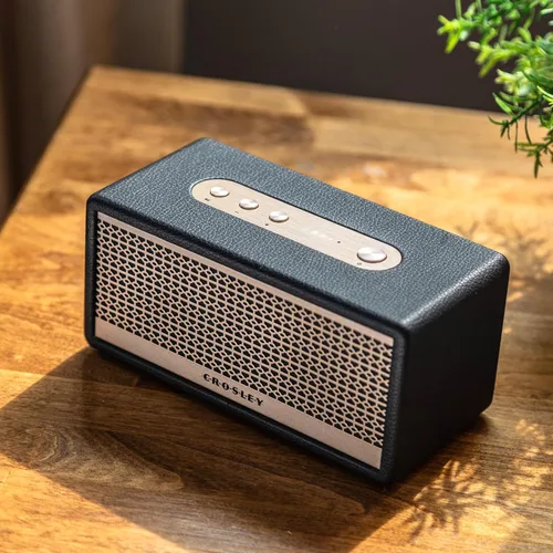 Vista 7 de Crosley CR3113A-BK Montero - Altavoz Bluetooth recargable portátil pequeño, color negro