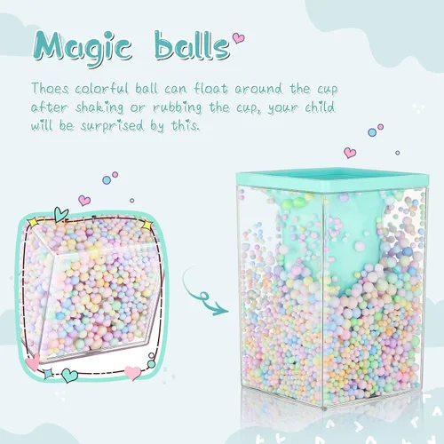 Vista 3 de Outus 4 piezas de lindo soporte para bolígrafos de burbujas para niños, soporte para lápices kawaii, organizador de artículos de escritorio, soporte