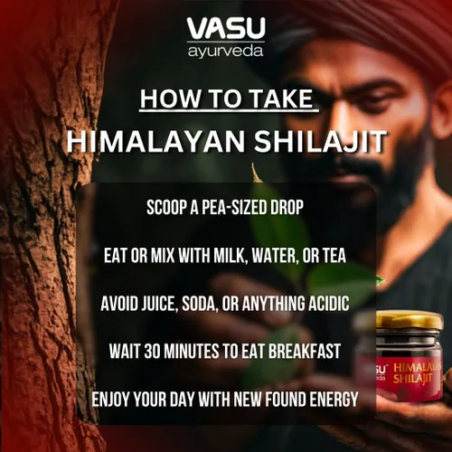 Vista 8 de Vasu Ayurveda Himalayan Shilajit Resina 400 mg – Potenciador de energía natural probado en laboratorio con ácido fúlvico y más de 85 minerales traza