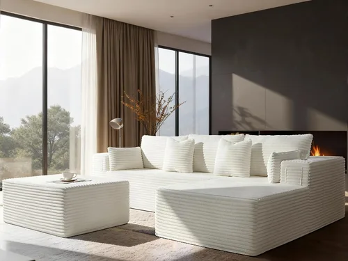 Vista 19 de Sofá modular de gran tamaño de 108 pulgadas, cómodo sofá deshuesado en forma de U para sala de estar, asientos extra profundos, sin montaje, sofá