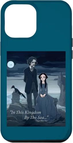 Vista 26 de Funda estética gótica para iPhone 12/12 Pro Edgar Allan Poe y Annabel Lee