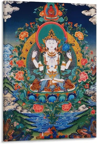 Vista 17 de Póster artístico con texto en inglés «Lord Shiva And His Family» («Lord Shiva And His Family») - Póster decorativo moderno para decorar la pared
