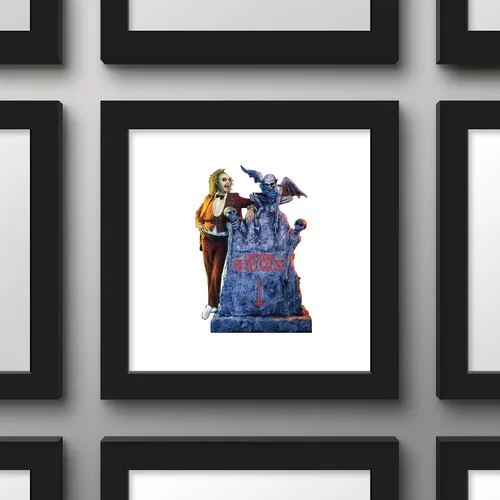 Vista 2 de Trends International Gallery Pops Beetlejuice - Póster de pared de Beetlejuice, 12.00 x 12.00 pulgadas, versión de marco negro
