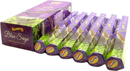 Vista 5 de Govinda – Incienso – Aqua Fresh – 120 varillas de incienso, incienso premium, revestimiento de masala