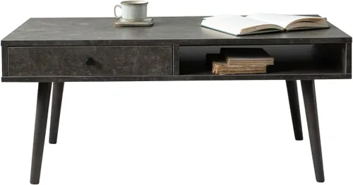 Vista 13 de EMOOR Mesa auxiliar plegable de madera rectangular mediana (17.7 x 31.5 pulgadas), gris claro, mesa baja para sentarse en el suelo, espacio pequeño