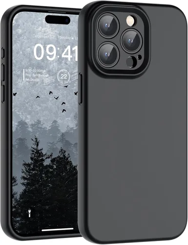 Vista 19 de SUPFINE - Funda diseñada para iPhone 12, silicona líquida premium con [forro de microfibra suave antiarañazos][protección de cámara mejorada], funda