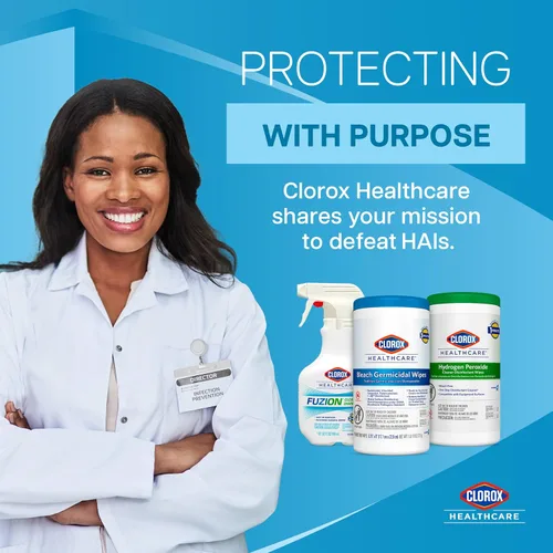 Vista 6 de Clorox Healthcare 30824 - Toallitas desinfectantes de peróxido de hidrógeno, recipiente de 95 unidades, 6 recipientes (30824)