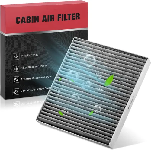 Vista 25 de BDFHYK 2 filtros de aire de cabina CF10136 con carbón activado compatibles con Chevy Uplander 2005-2009, Venture 2001-2005, compatibles con Buick
